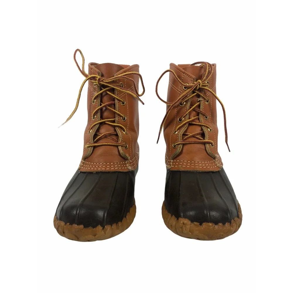 LL Bean Leather Boots Mens Size 6 Waterproof Winter Duck Snow Rain Vintage